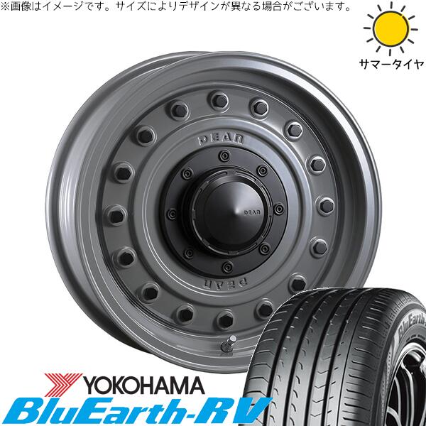 ヨコハマタイヤ ブルーアース RV03 165/55R15 ＋ ディーン コロラド スティールグレー 15インチ 4.5J +43 4H100P サマー・ホイール4本セット。1枚目。