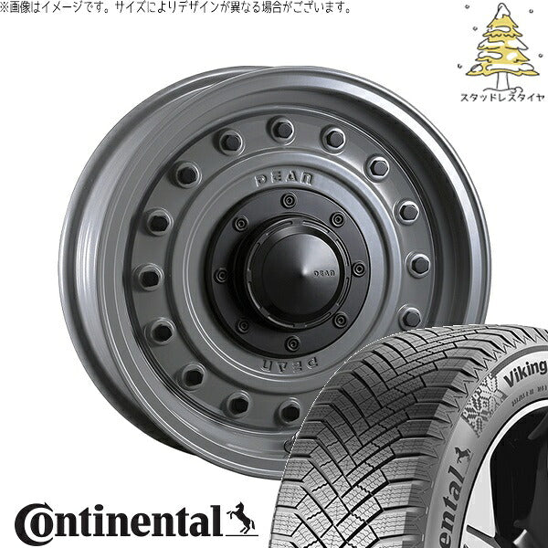 コンチネンタル バイキングコンタクト エイト (VikingContact8) 205/55R16 ＋ ディーン コロラド スティールグレー 16インチ 7.0J +37 5H114.3P スタッドレス・ホイール4本セット。1枚目。
