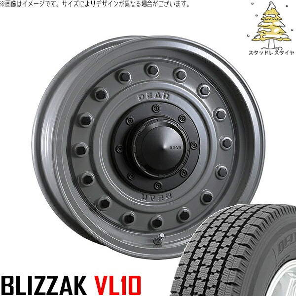 ブリヂストン ブリザック VL10 195/80R15 ＋ ディーン コロラド スティールグレー 15インチ 6J -5 5H139.7P スタッドレス・ホイール4本セット。1枚目。