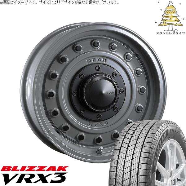ブリヂストン ブリザック VRX3 (BLIZZAK VRX3) 205/60R16 ＋ ディーン コロラド スティールグレー 16インチ 7.0J +37 5H114.3P スタッドレス・ホイール4本セット。1枚目。