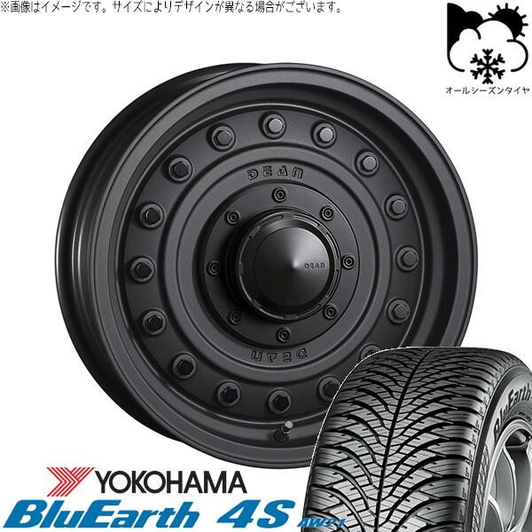 ヨコハマタイヤ ブルーアース4S AW21 215/70R16 ＋ ディーン コロラド マットチャコールブラック 16インチ 6.5J +38 6H139.7P オールシーズン・ホイール4本セット。1枚目。