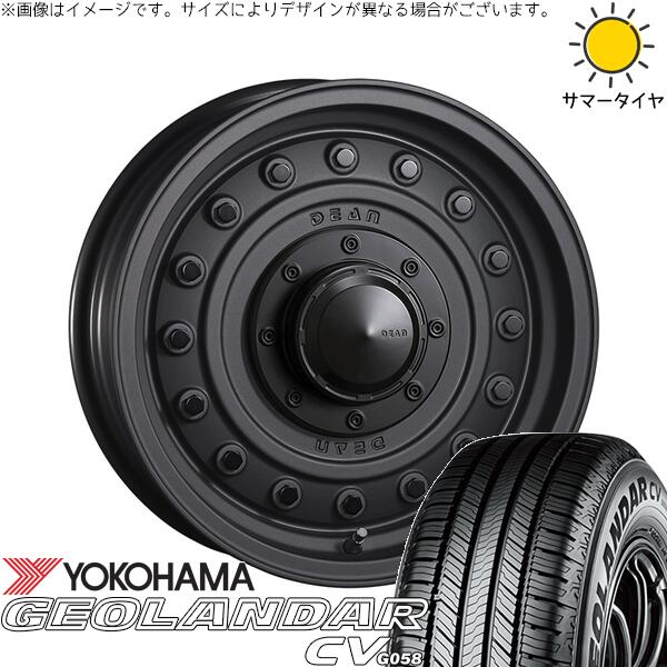 ヨコハマタイヤ ジオランダーCV G058 165/60R15 ＋ ディーン コロラド マットチャコールブラック 15インチ 4.5J +43 4H100P サマー・ホイール4本セット。1枚目。