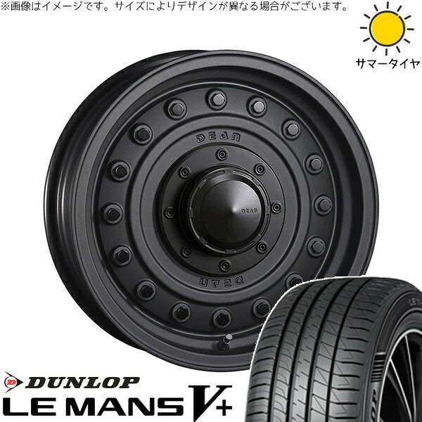 ダンロップ ルマンファイブ 165/55R14 ＋ ディーン コロラド マットチャコールブラック 14インチ 4.5J +43 4H100P サマー・ホイール4本セット。1枚目。