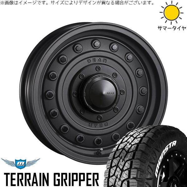 モンスタタイヤ テレーングリッパー (TERRAIN GRIPPER) 175/80R16 ＋ ディーン コロラド マットチャコールブラック 16インチ 5.5J +20 5H139.7P サマー・ホイール4本セット。1枚目。
