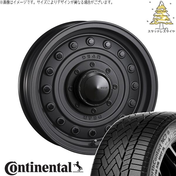 コンチネンタル ノースコンタクト セブン (NorthContact7) 205/60R16 ＋ ディーン コロラド マットチャコールブラック 16インチ 7.0J +37 5H114.3P スタッドレス・ホイール4本セット。1枚目。