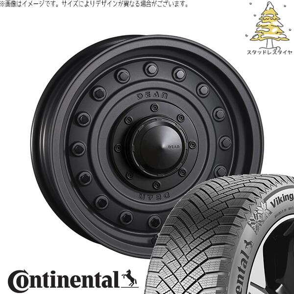 コンチネンタル バイキングコンタクト エイト (VikingContact8) 205/55R16 ＋ ディーン コロラド マットチャコールブラック 16インチ 7.0J +37 5H114.3P スタッドレス・ホイール4本セット。1枚目。