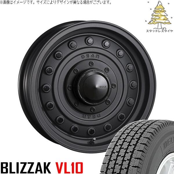 ブリヂストン ブリザック VL10 145/80R12 ＋ ディーン コロラド マットチャコールブラック 12インチ 4.00B +42 4H100P スタッドレス・ホイール4本セット。1枚目。