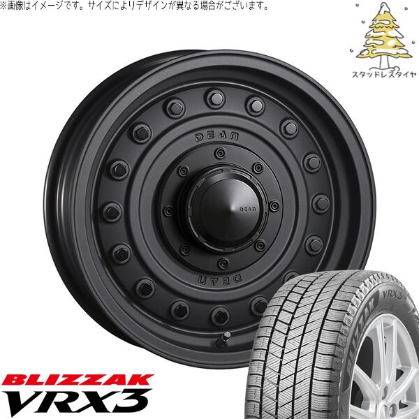 ブリヂストン ブリザック VRX3 175/65R15 ＋ ディーン コロラド マットチャコールブラック 15インチ 4.5J +43 4H100P スタッドレス・ホイール4本セット。1枚目。