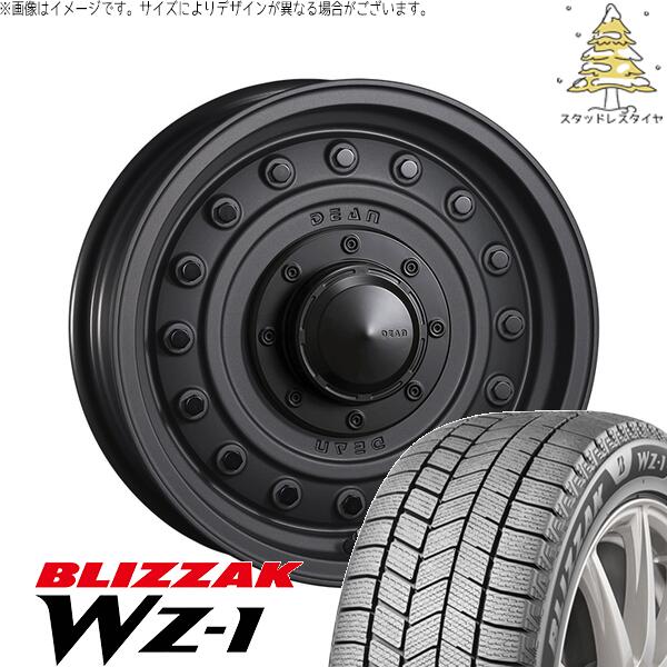 ブリヂストン ブリザック WZ-1 (BLIZZAK WZ-1) 215/70R16 ＋ ディーン コロラド マットチャコールブラック 16インチ 6.5J +38 6H139.7P スタッドレス・ホイール4本セット。1枚目。