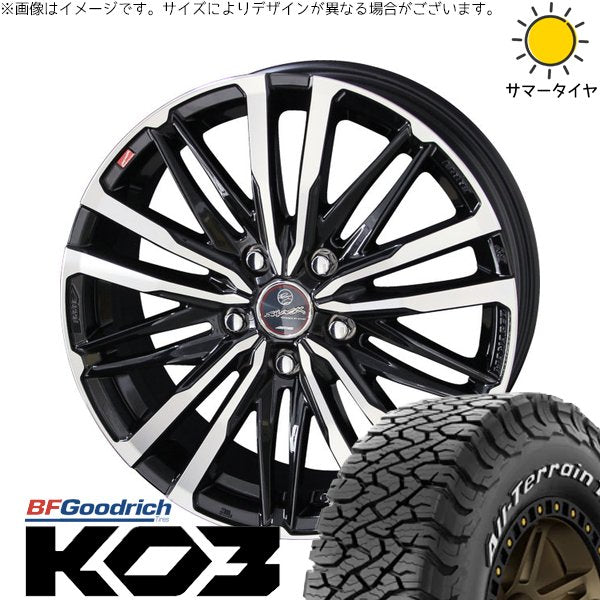 BFグッドリッチ オールテレーン T/A KO3 225/70R16 ＋ スマック クレスト サファイアブラックポリッシュ 16インチ 6.5J +38 5H114.3P サマー・ホイール4本セット。1枚目。