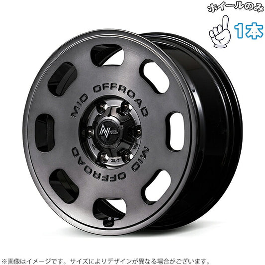 ナイトロパワー D8 パルサー グロススモーク/マシンドフェイス 1本。代表画像。穴数・サイズは商品仕様をご確認ください。