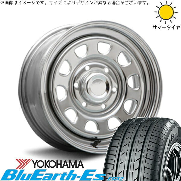 ヨコハマタイヤ ブルーアース ES32 215/65R16 ＋ デイトナ SS クローム 16インチ 7J +38 6H139.7P サマー・ホイール4本セット。1枚目。