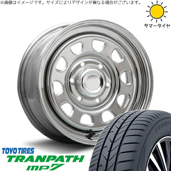トーヨータイヤ トランパス MP7 215/65R16 ＋ デイトナ SS クローム 16インチ 7J +38 6H139.7P サマー・ホイール4本セット。1枚目。