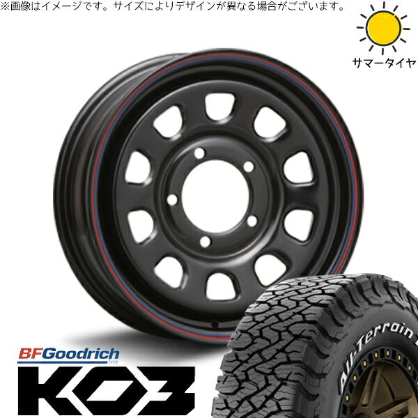 BFグッドリッチ オールテレーン T/A Ko3 (All-Terrain T/A Ko3) 225/70R16 ＋ デイトナ SS ブラック 16インチ 5.5J +20 5H139.7P オールシーズン・ホイール4本セット。1枚目。