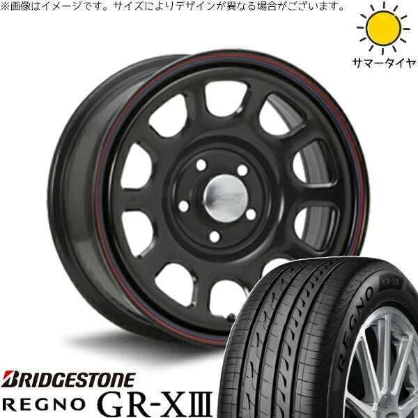 ブリヂストン レグノ GR-X3 RV 205/65R16 ＋ デイトナ SS ブラック 16インチ 7J +35 5H114.3P サマー・ホイール4本セット。1枚目。