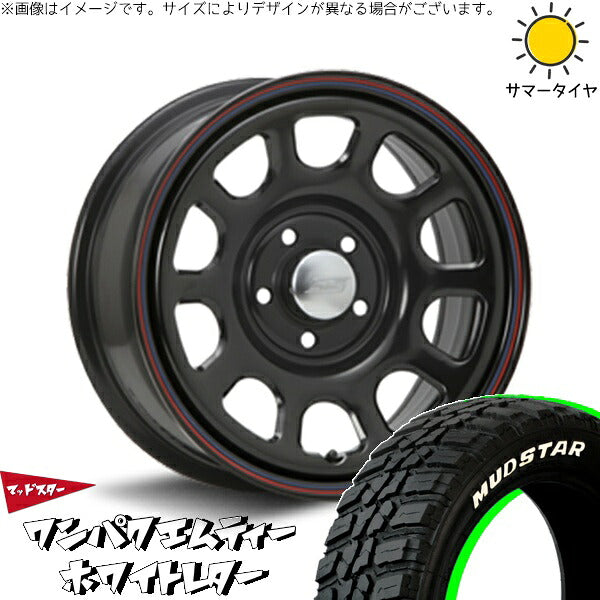 マッドスター ワンパクMT (WANPAKU M/T) 235/70R16 ＋ デイトナ SS ブラック 16インチ 7J +35 5H114.3P サマー・ホイール4本セット。1枚目。