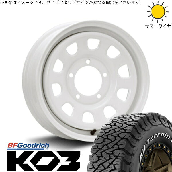 BFグッドリッチ オールテレーン T/A KO3 225/75R16 ＋ デイトナ SS ホワイト 16インチ 5.5J +20 5H139.7P サマー・ホイール4本セット。1枚目。