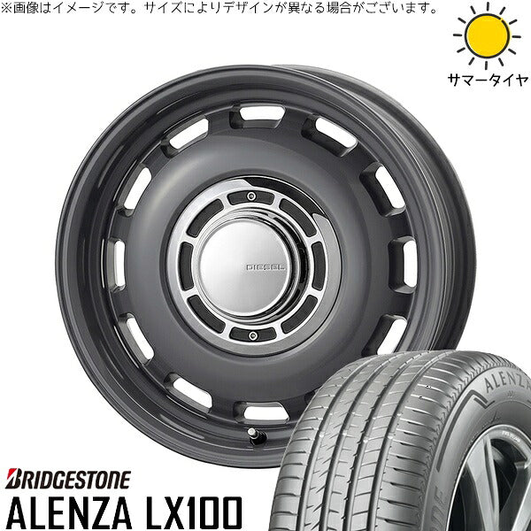ブリヂストン アレンザ LX100 (ALENZA LX100) 215/70R16 ＋ クロスブラッド ディーゼル マウスグレー 16インチ 5.5J +20 5H139.7P サマー・ホイール4本セット。1枚目。