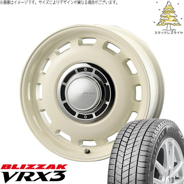 ブリヂストン ブリザック VRX3 215/70R16 ＋ クロスブラッド ディーゼル ミスティックホワイト 16インチ 5.5J +20 5H139.7P スタッドレス・ホイール4本セット。1枚目。