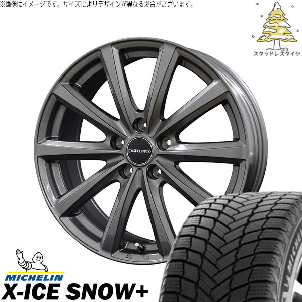 ミシュラン エックスアイス スノー+ 205/60R16 ＋ D.TEN グレーメタリック 16インチ 6.5J +52 5H114.3P スタッドレス・ホイール4本セット。1枚目。