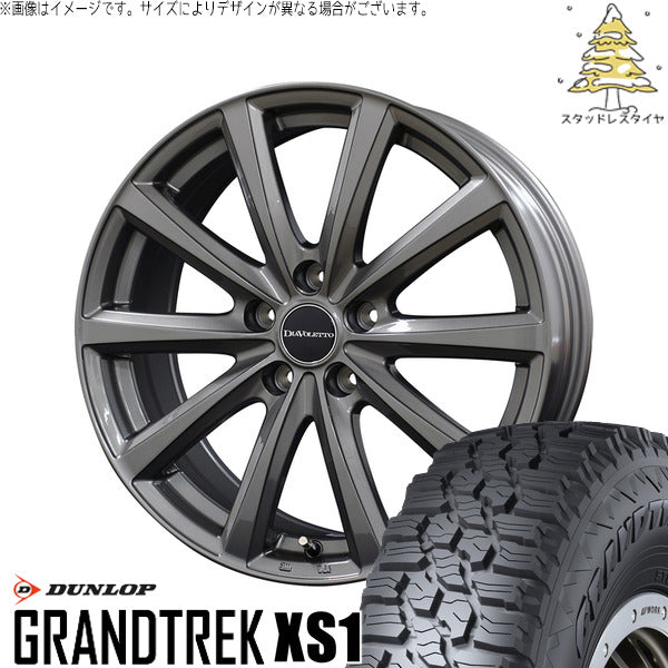 ダンロップ グラントレック XS1 215/70R16 ＋ D.TEN グレーメタリック 16インチ 6.5J +48 5H114.3P スタッドレス・ホイール4本セット。1枚目。