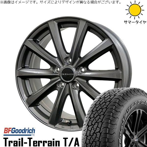 BFグッドリッチ トレイルテレーン T/A 245/65R17 ＋ D.TEN グレーメタリック 17インチ 7J +39 5H114.3P サマー・ホイール4本セット。1枚目。