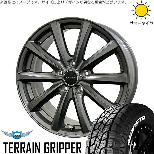 モンスタタイヤ テレーングリッパー (TERRAIN GRIPPER) 225/60R18 ＋ D.TEN グレーメタリック 18インチ 7.5J +38 5H114.3P サマー・ホイール4本セット。1枚目。