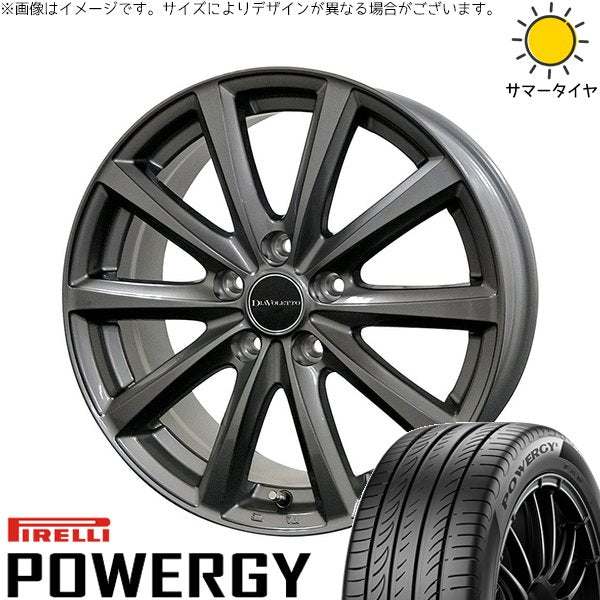 ピレリ パワジー 215/60R17 ＋ D.TEN グレーメタリック 17インチ 7J +39 5H114.3P サマー・ホイール4本セット。1枚目。