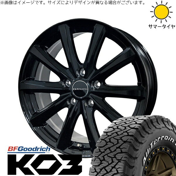 BFグッドリッチ オールテレーン T/A Ko3 (All-Terrain T/A Ko3) 215/70R16 ＋ D.TEN ブラック 16インチ 6.5J +38 5H114.3P オールシーズン・ホイール4本セット。1枚目。