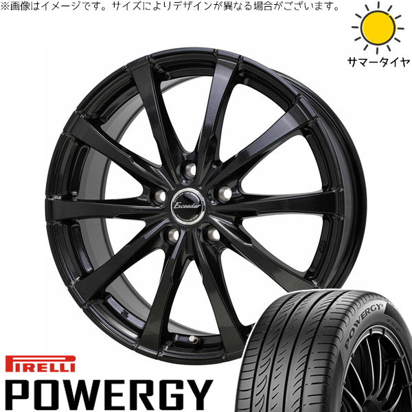ピレリ パワジー 235/55R19 ＋ エクシーダー E08 グロスガンメタ 19インチ 8J +25 5H120P サマー・ホイール4本セット。1枚目。
