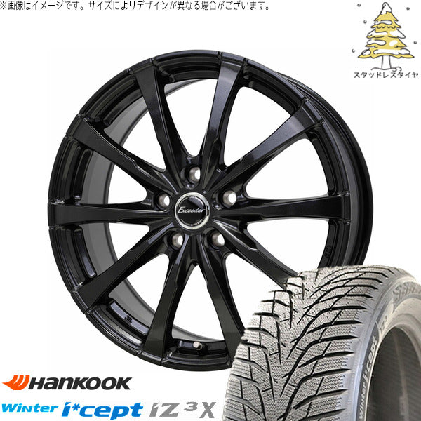 ハンコック ウィンターアイセプト IZ3X W636A 235/60R18 ＋ エクシーダー E08 グロスガンメタ 18インチ 7J +39 5H114.3P スタッドレス・ホイール4本セット。1枚目。