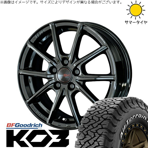 BFグッドリッチ オールテレーン T/A Ko3 (All-Terrain T/A Ko3) 215/70R16 ＋ ザインEK ソリッドブラック 16インチ 6.5J +45 5H114.3P オールシーズン・ホイール4本セット。1枚目。