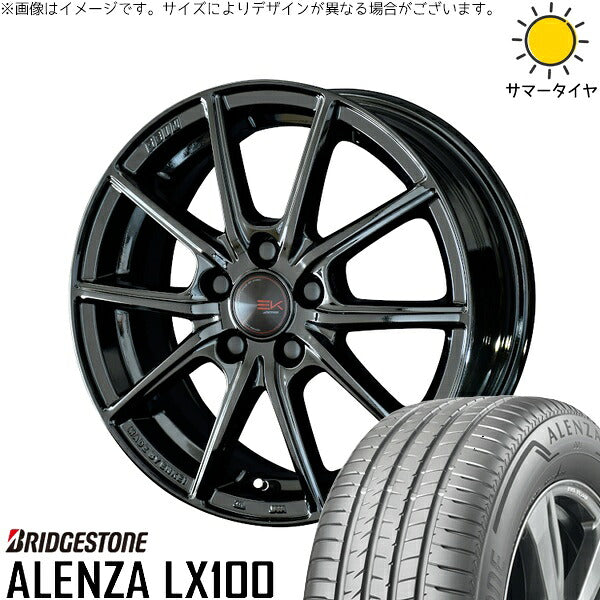 ブリヂストン アレンザ LX100 (ALENZA LX100) 215/60R17 ＋ ザインEK ソリッドブラック 17インチ 7J +42 5H114.3P サマー・ホイール4本セット。1枚目。