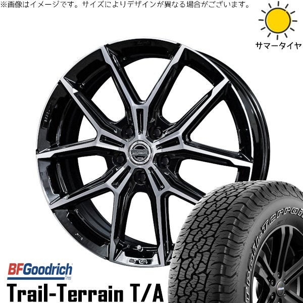 BFグッドリッチ トレイルテレーン T/A 225/60R18 ＋ スマック+EK M1 グロスブラックポリッシュ 18インチ 7.5J +39 5H120P サマー・ホイール4本セット。1枚目。