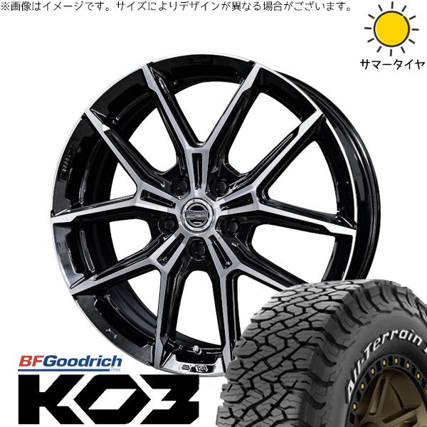 BFグッドリッチ オールテレーン T/A KO3 265/65R17 ＋ スマック+EK M1 グロスブラックポリッシュ 17インチ 7J +38 5H114.3P サマー・ホイール4本セット。1枚目。