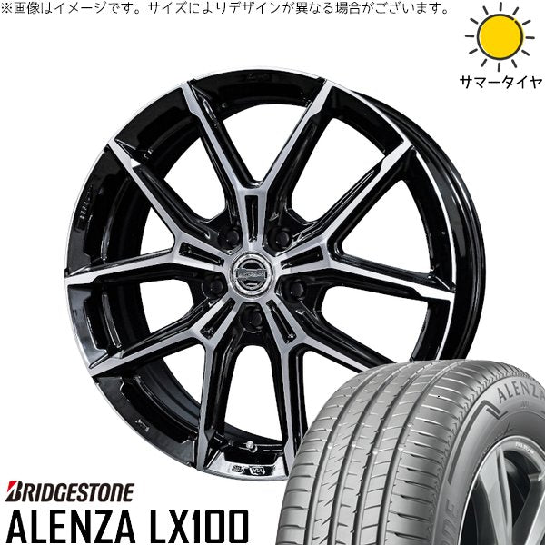 ブリヂストン アレンザ LX100 235/55R19 ＋ スマック+EK M1 グロスブラックポリッシュ 19インチ 7J +40 5H120P サマー・ホイール4本セット。1枚目。