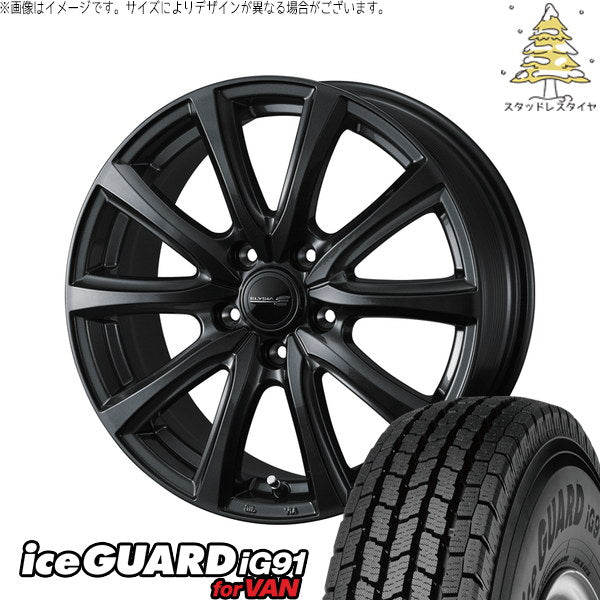 ヨコハマタイヤ アイスガード91 IG91 225/70R16 ＋ エリシア ガンメタリック 16インチ 6.5J +47 5H100P スタッドレス・ホイール4本セット。1枚目。