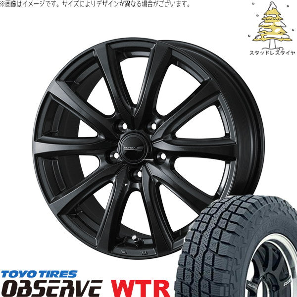 トーヨータイヤ オブザーブ W/T-R 225/70R16 ＋ エリシア ガンメタリック 16インチ 6.5J +47 5H100P スタッドレス・ホイール4本セット。1枚目。