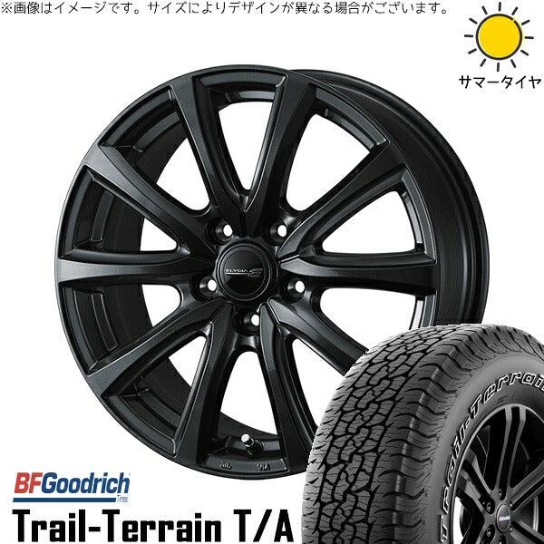 BFグッドリッチ トレイルテレーン T/A 225/55R18 ＋ エリシア ガンメタリック 18インチ 7.5J +48 5H114.3P サマー・ホイール4本セット。1枚目。