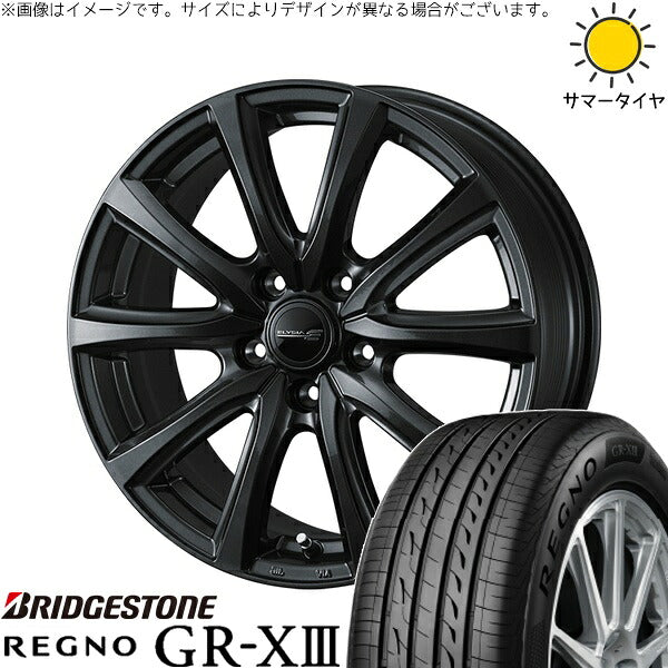 ブリヂストン レグノ GR-X3 225/50R18 ＋ エリシア ガンメタリック 18インチ 7J +40 5H114.3P サマー・ホイール4本セット。1枚目。