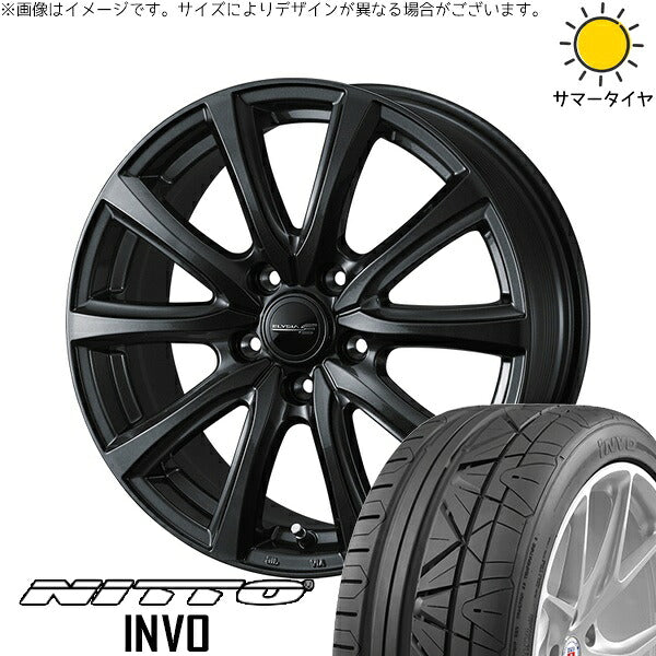 ニットー インボ 225/45R19 ＋ エリシア ガンメタリック 19インチ 7J +40 5H114.3P サマー・ホイール4本セット。1枚目。