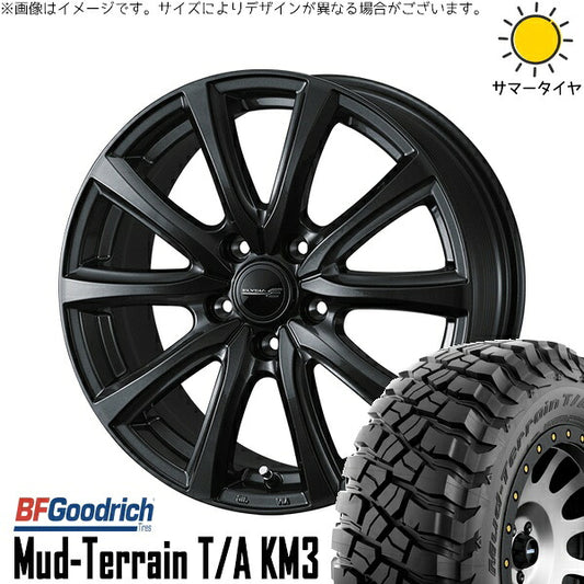 BFグッドリッチ マッドテレーン T/A KM3 245/65R17 ＋ エリシア ガンメタリック 17インチ 7J +40 5H114.3P サマー・ホイール4本セット。1枚目。