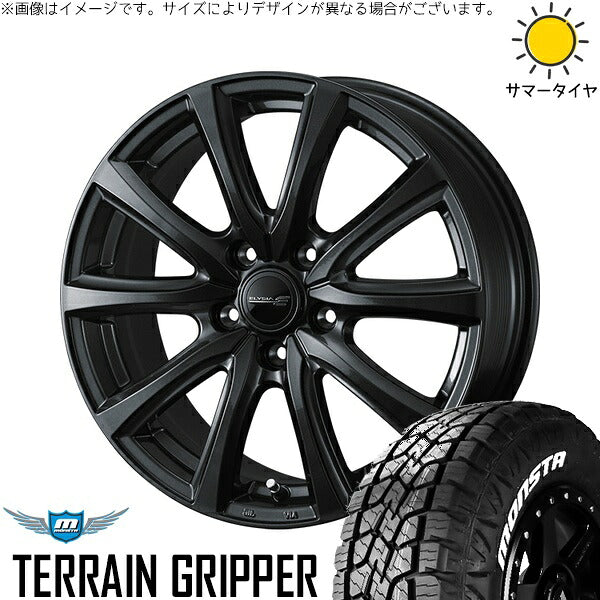 モンスタタイヤ テレーングリッパー 225/55R18 ＋ エリシア ガンメタリック 18インチ 7J +40 5H114.3P サマー・ホイール4本セット。1枚目。