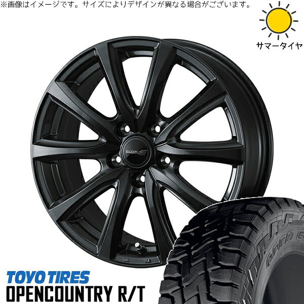 トーヨータイヤ オープンカントリー R/T 225/60R17 ＋ エリシア ガンメタリック 17インチ 7J +48 5H114.3P サマー・ホイール4本セット。1枚目。