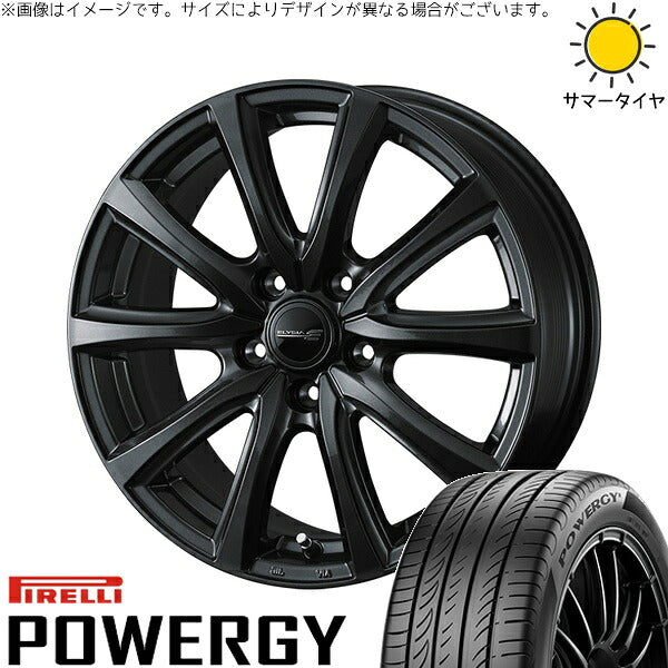 ピレリ パワジー 245/40R18 ＋ エリシア ガンメタリック 18インチ 8J +45 5H114.3P サマー・ホイール4本セット。1枚目。
