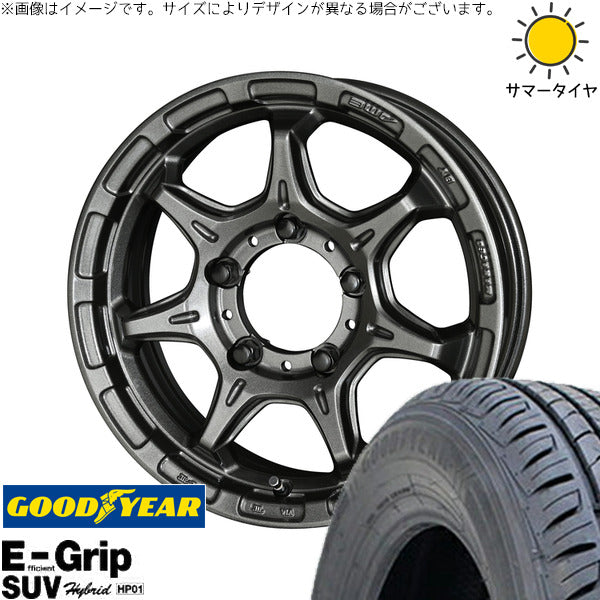グッドイヤー エフィシェントグリップ SUV HP01 175/80R16 ＋ RIVAZZA FBF-7 ガンブラック 16インチ 5.5J +20 5H139.7P サマー・ホイール4本セット。1枚目。