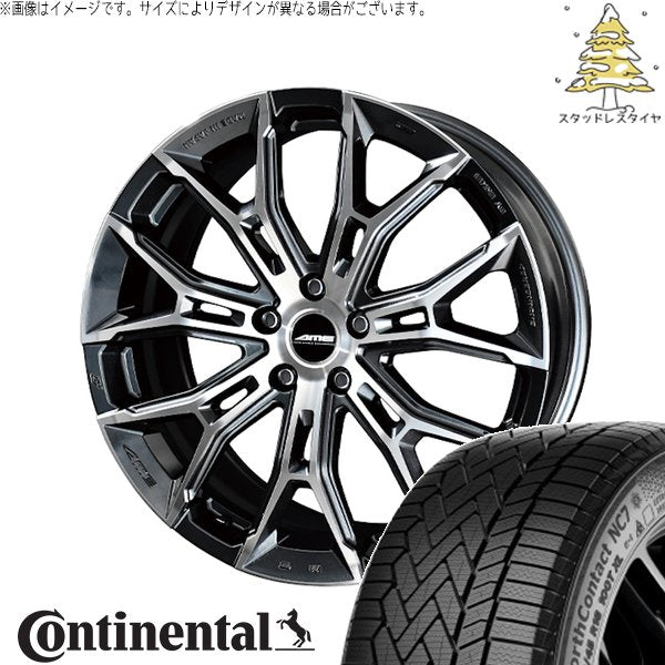 コンチネンタル ノースコンタクト NC7 235/50R18 ＋ ガレルナ フィヌラ ブルーガンメタリック/ポリッシュ 18インチ 7.5J +38 5H114.3P スタッドレス・ホイール4本セット。1枚目。