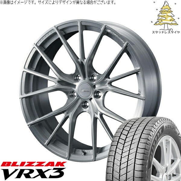 ブリヂストン ブリザック VRX3 215/40R18 ＋ エフゼロ FZ-1 ブラッシュド 18インチ 7.5J +48 5H114.3P スタッドレス・ホイール4本セット。1枚目。