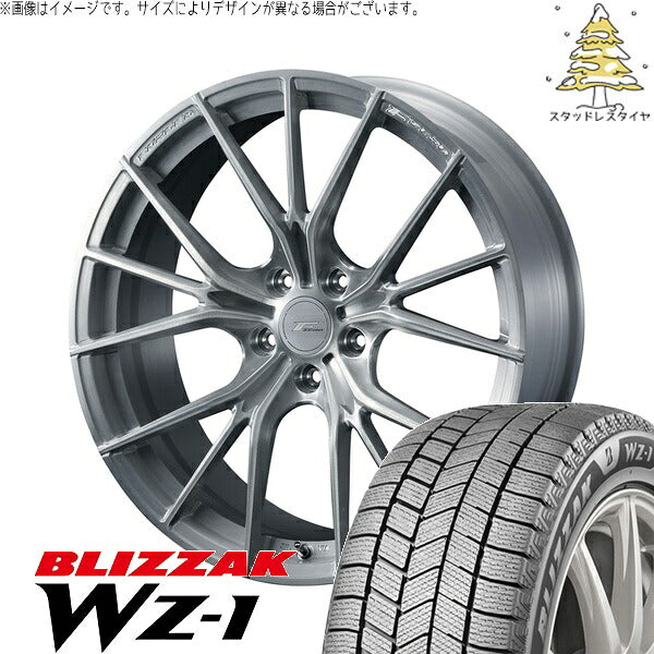 ブリヂストン ブリザック WZ-1 235/60R18 ＋ エフゼロ FZ-1 ブラッシュド 18インチ 7.5J +38 5H114.3P スタッドレス・ホイール4本セット。1枚目。