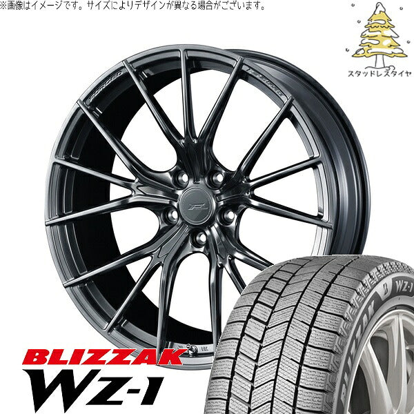 ブリヂストン ブリザック WZ-1 245/40R21 ＋ エフゼロ FZ-1 ダイヤモンドブラック 21インチ 9J +40 5H120P スタッドレス・ホイール4本セット。1枚目。